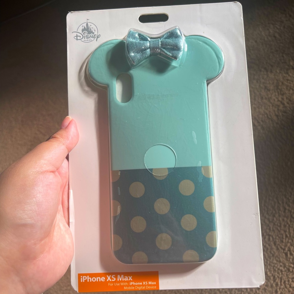 Disney D-TECH  Minnie Mouse 3D Glitter Bow Polka Dot iPhone Cover XS Max